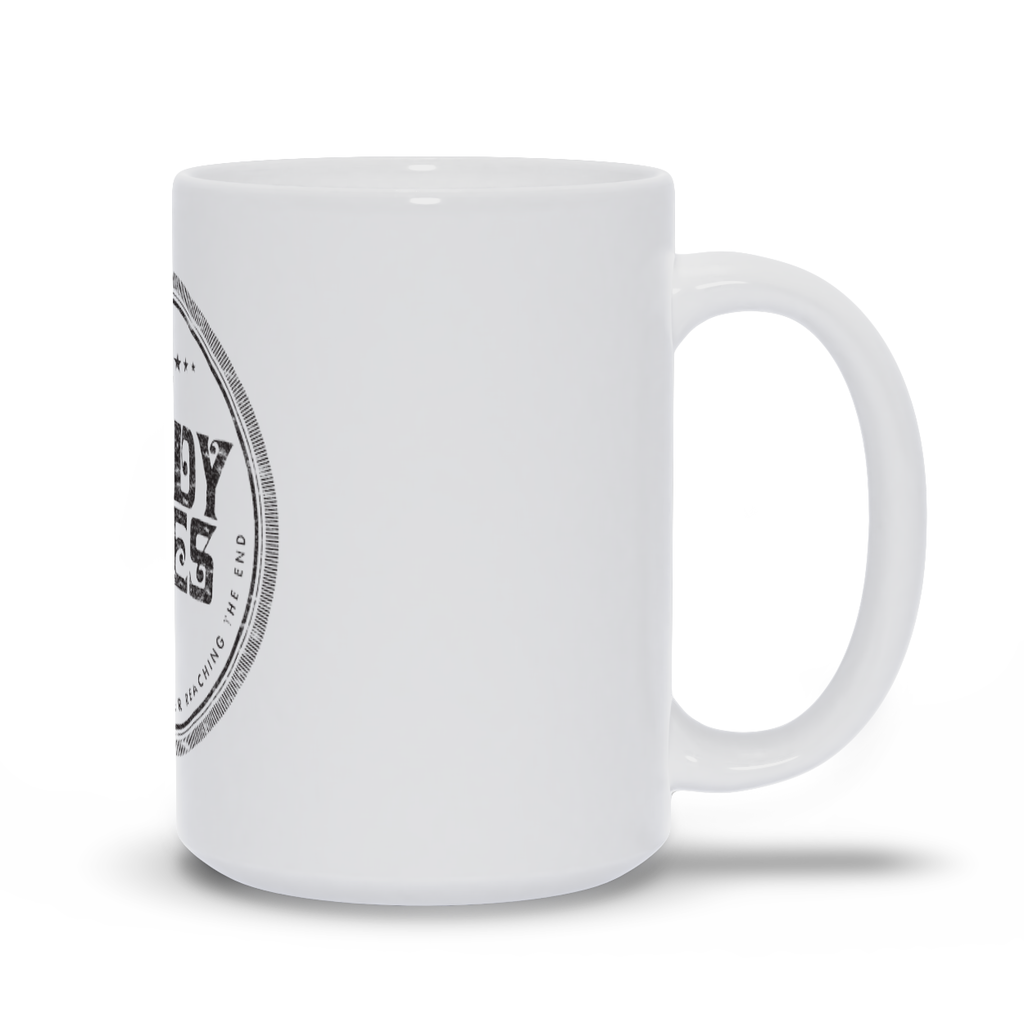 Nights In White Satin Circle Logo White Mug