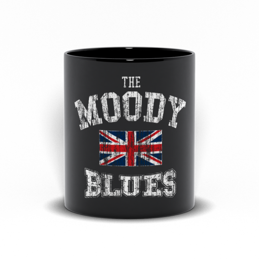 Union Jack Logo Black Mug